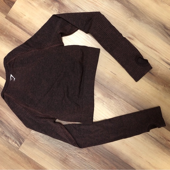 Gymshark long sleeve crop. Size xs, never worn. - Picture 4 of 5